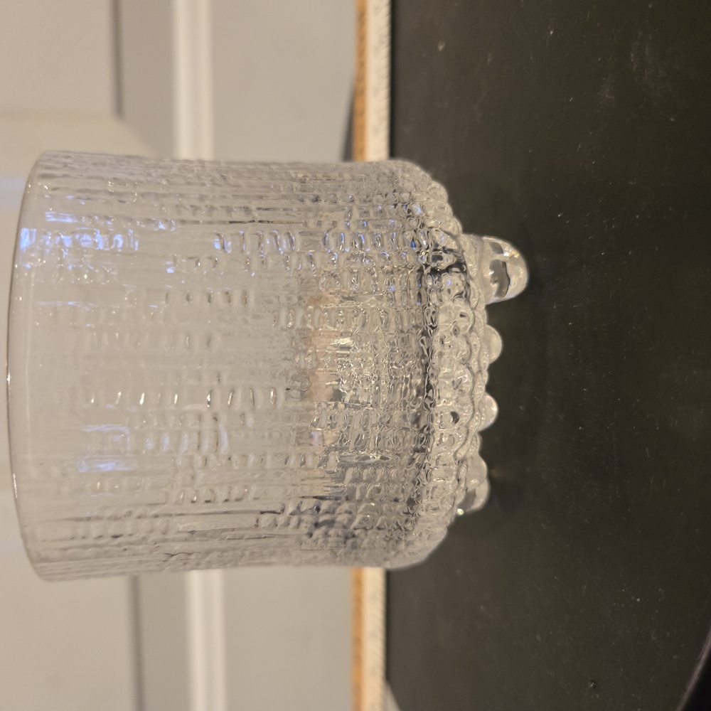 Vintage Iittala Finland Tapio Wirkkala Textured Scandinavian Design Glas… - Picture 6 of 7